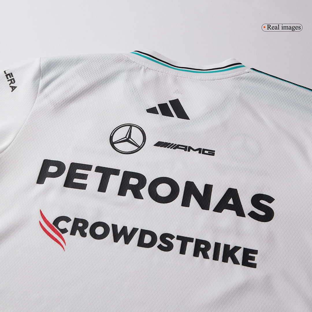 Men's Mercedes AMG Petronas F1 Team Driver T-Shirt 2025 - White - Pro Jersey Shop