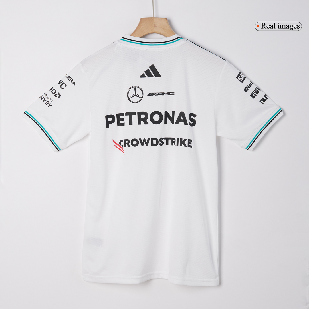 Men's Mercedes AMG Petronas F1 Team Driver T-Shirt 2025 - White - Pro Jersey Shop