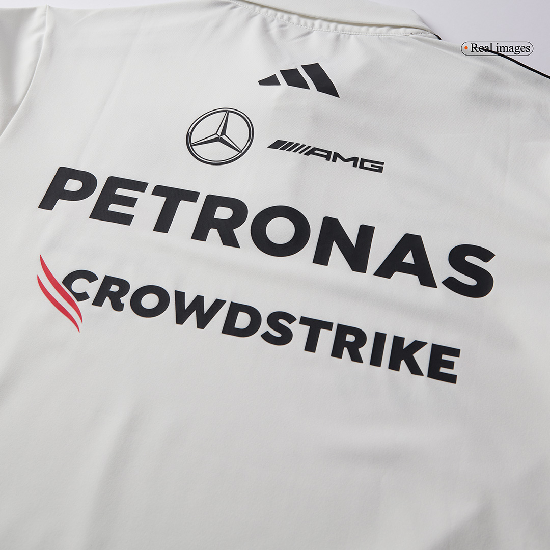Men's Mercedes AMG Petronas F1 Team Polo 2025 - White - Pro Jersey Shop