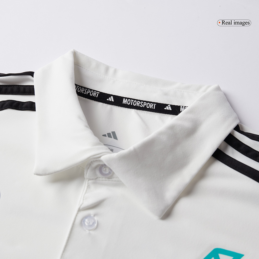 Men's Mercedes AMG Petronas F1 Team Polo 2025 - White - Pro Jersey Shop