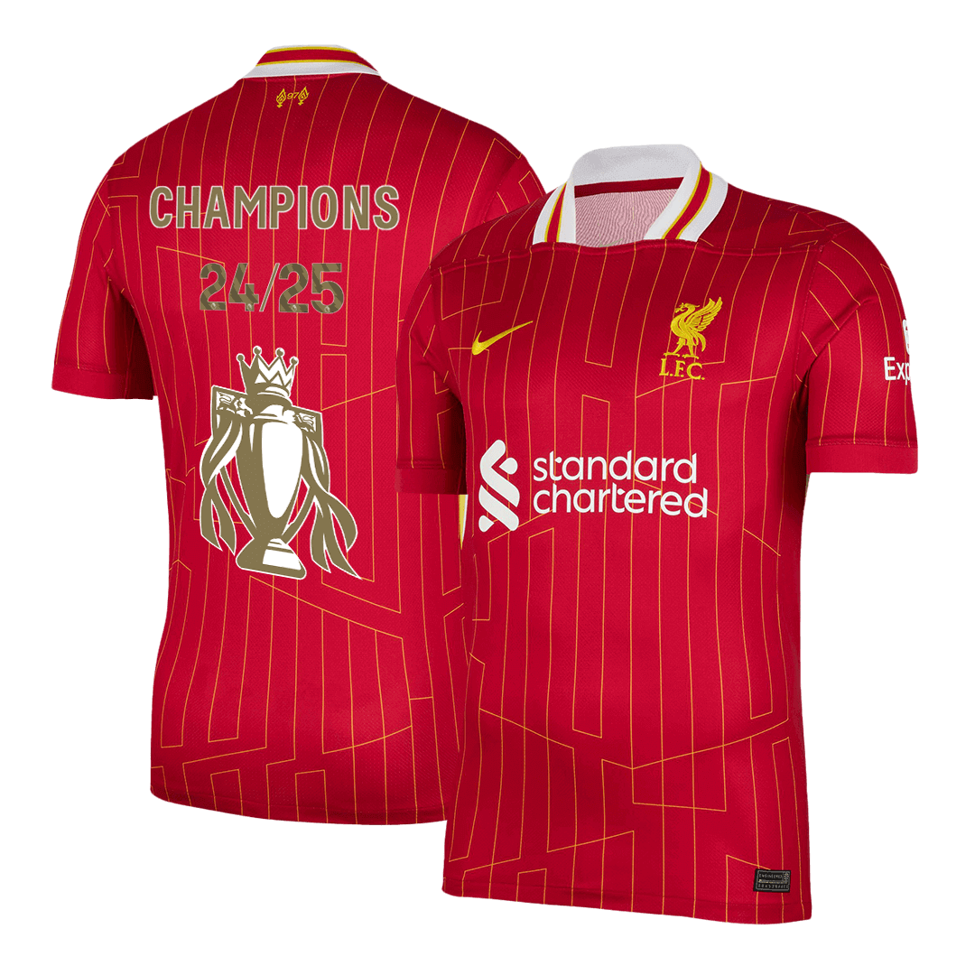 Premium Quality Men's Liverpool Home Soccer Jersey Shirt CHAMPIONS - Fan Version - Pro Jersey Shop