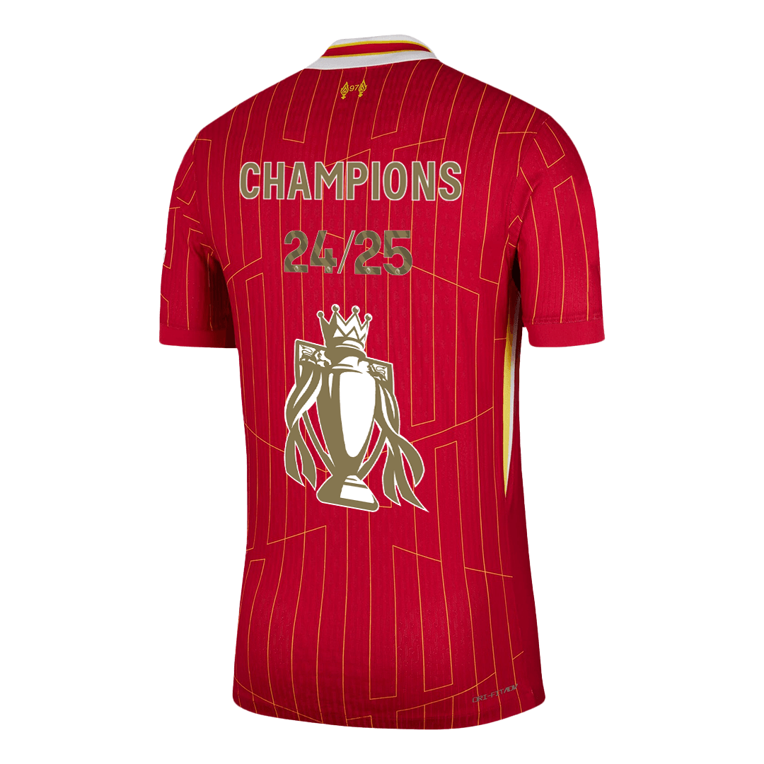 Men's Authentic Liverpool Home Soccer Jersey Shirt CHAMPIONS - Player Version - Pro Jersey Shop