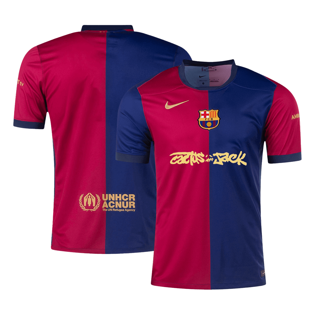 Men's Barcelona X Travis Scott Home Soccer Jersey Shirt - Fan Version - Pro Jersey Shop