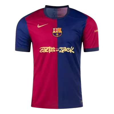 Men's Barcelona X Travis Scott Home Soccer Jersey Shirt 2024/25 - Fan Version - Pro Jersey Shop