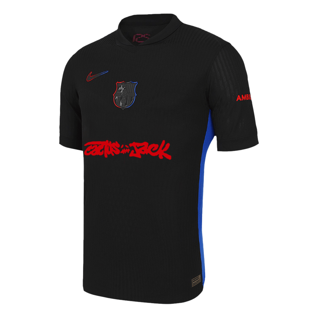 Men's Authentic Barcelona Travis Scott Away Soccer Jersey Shirt - Player Version - Pro Jersey Shop