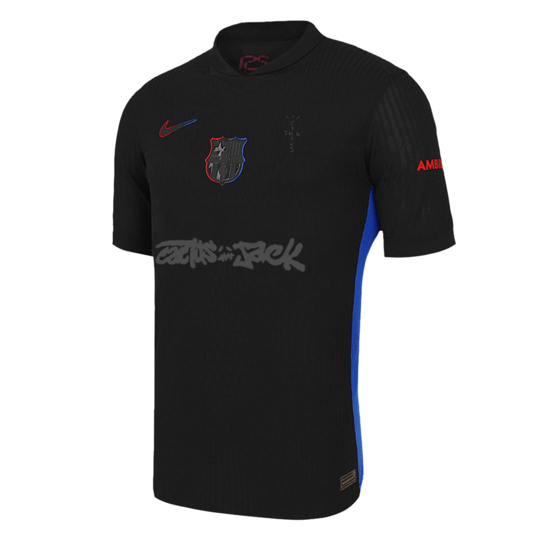 Men's Authentic Barcelona X Travis Scott Away Soccer Jersey Shirt - Player Version - Pro Jersey Shop