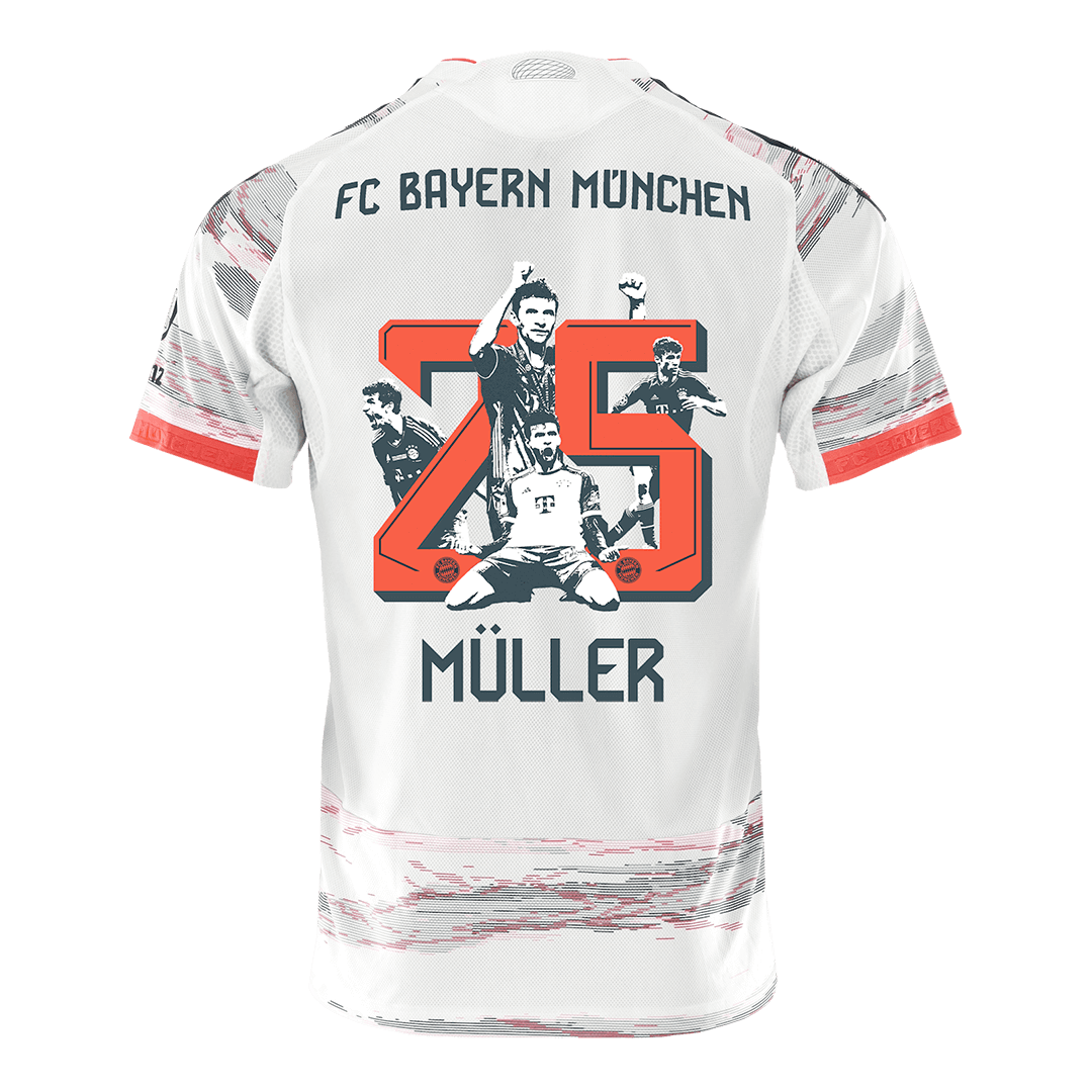 Bayern Munich MÜLLER Special #25 Away Soccer Match Jersey 2025/26 - Pro Jersey Shop