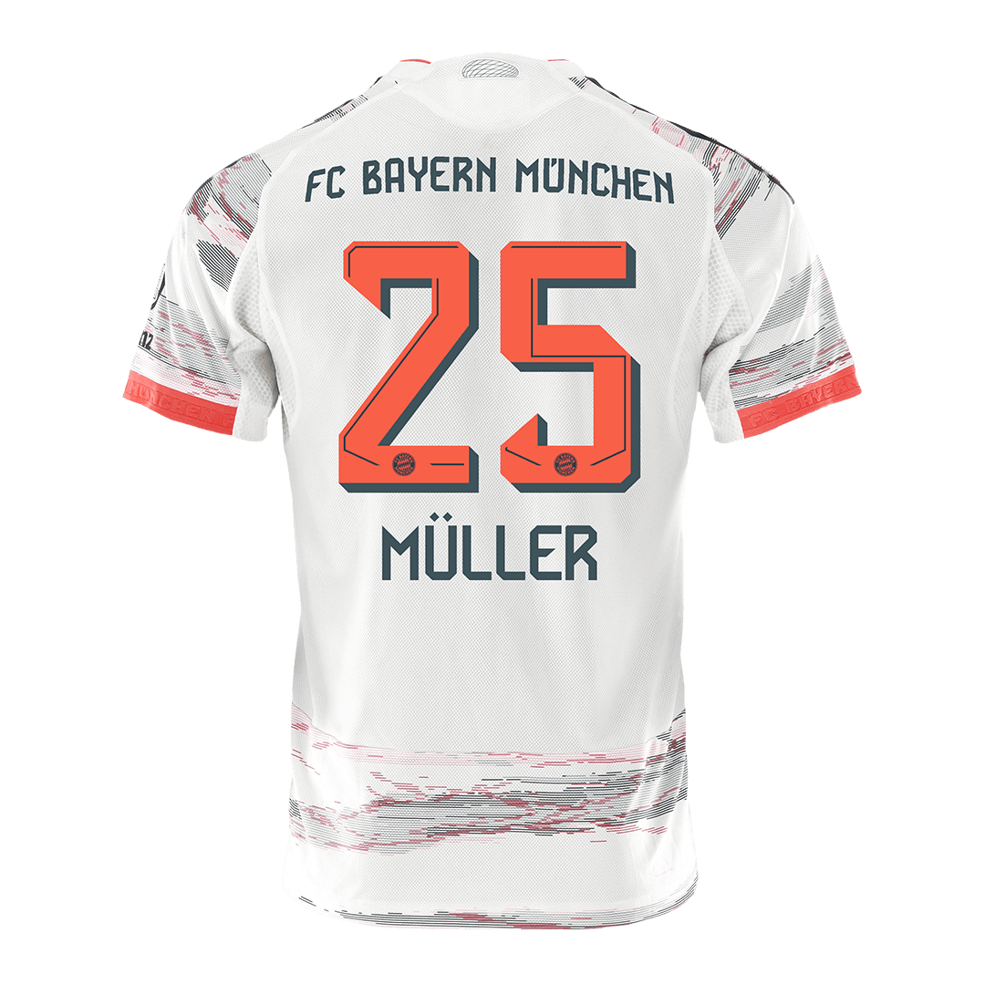 Bayern Munich MÜLLER #25 Away Soccer Match Jersey 2025/26 - Pro Jersey Shop
