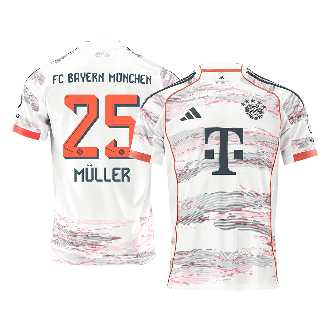 Bayern Munich MÜLLER #25 Away Soccer Fan Jersey 2025/26 - Pro Jersey Shop