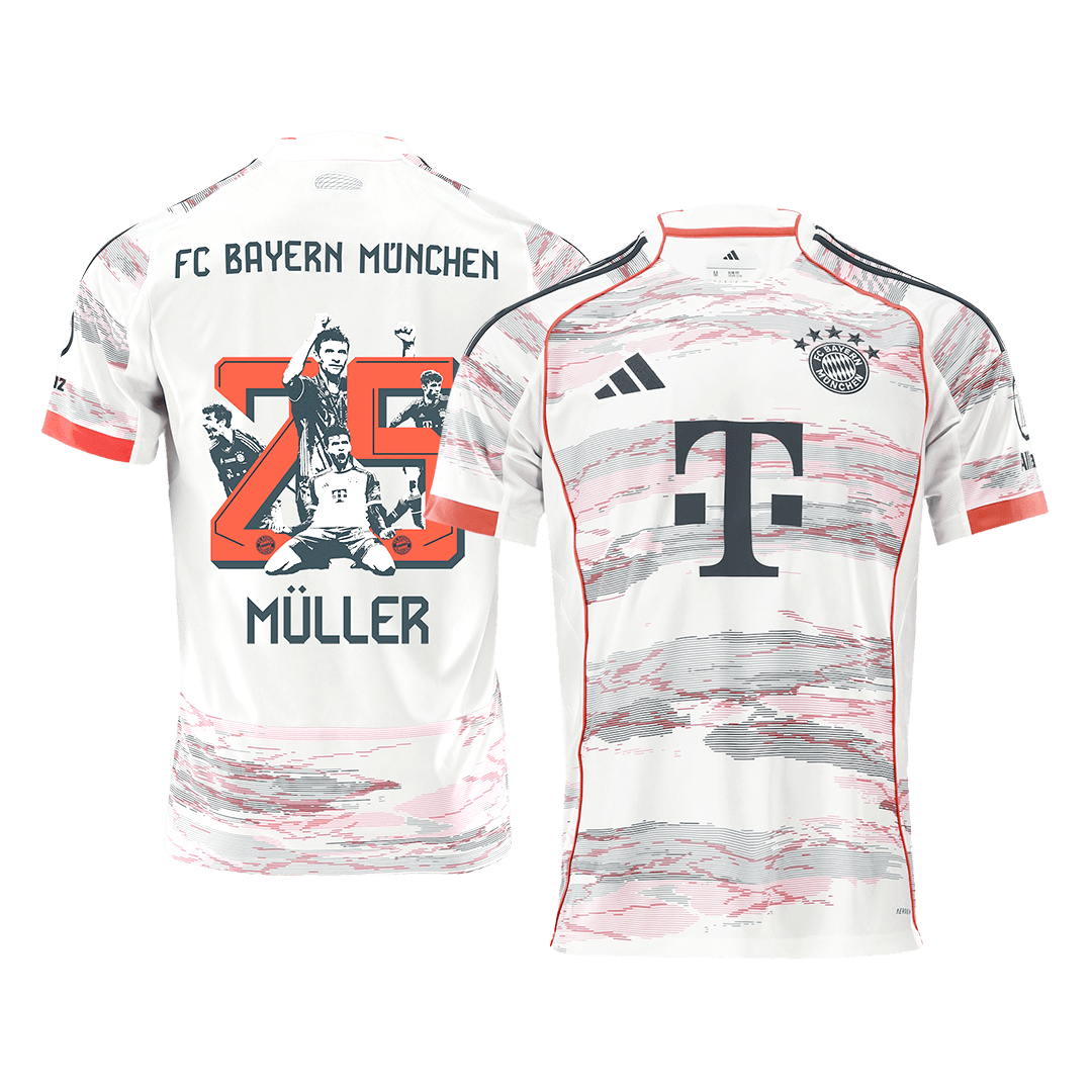 Bayern Munich MÜLLER Special #25 Away Soccer Fan Jersey 2025/26 - Pro Jersey Shop