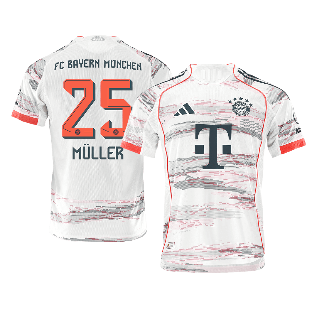 Bayern Munich MÜLLER #25 Away Soccer Match Jersey 2025/26 - Pro Jersey Shop