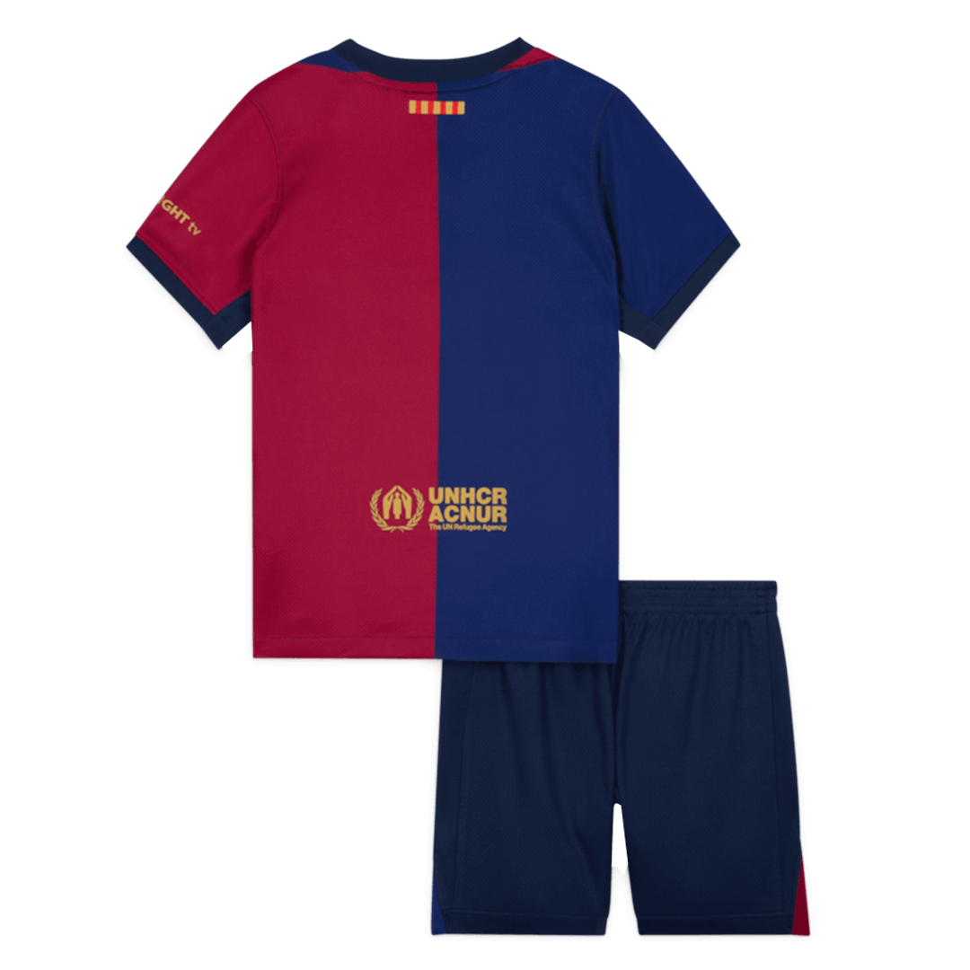 Kids Barcelona Home Soccer Jersey Kit (Jersey+Shorts) - Pro Jersey Shop