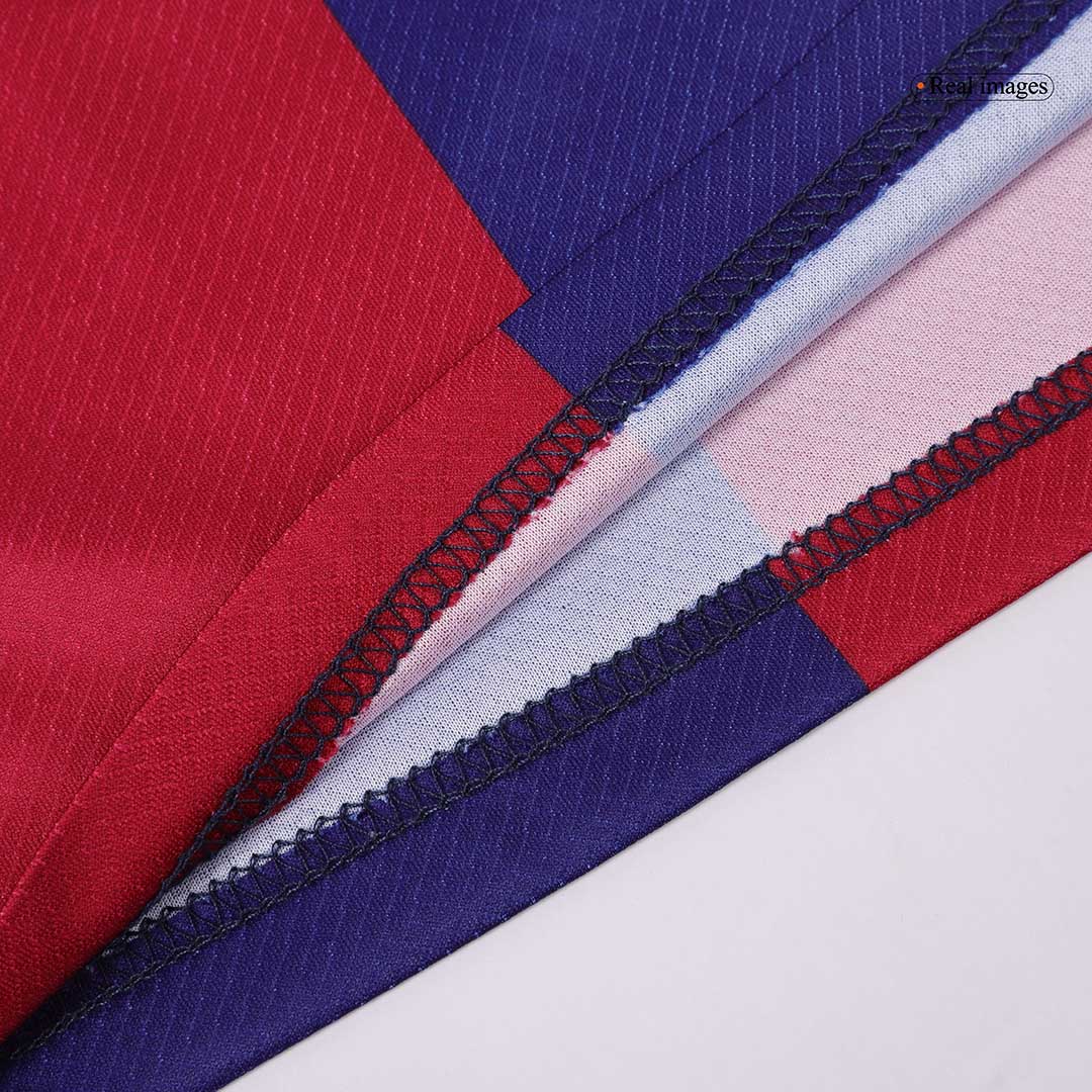 Kids Barcelona Home Spotify Logo Without Text Soccer Jersey Kit (Jersey+Shorts) - Pro Jersey Shop