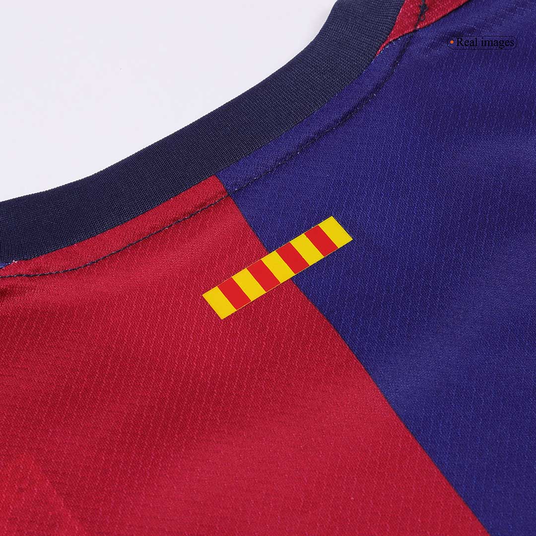 Kids Barcelona Home Spotify Logo Without Text Soccer Jersey Kit (Jersey+Shorts) - Pro Jersey Shop