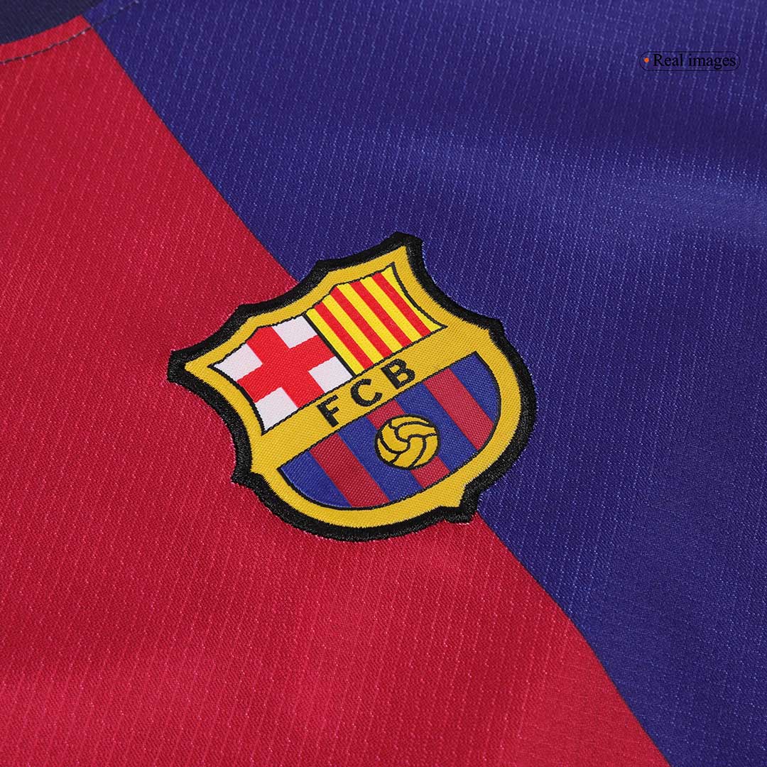 Kids Barcelona Home Spotify Logo Without Text Soccer Jersey Kit (Jersey+Shorts) - Pro Jersey Shop