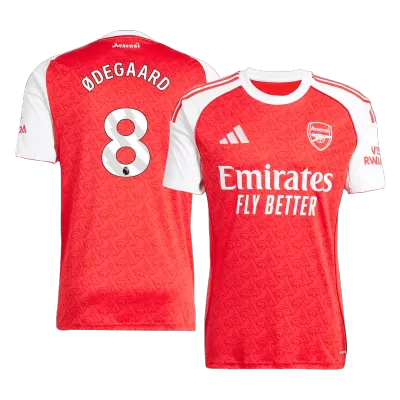 Men's ØDEGAARD #8 Arsenal Home Soccer Jersey Shirt 2025/26 - Fan Version - Pro Jersey Shop