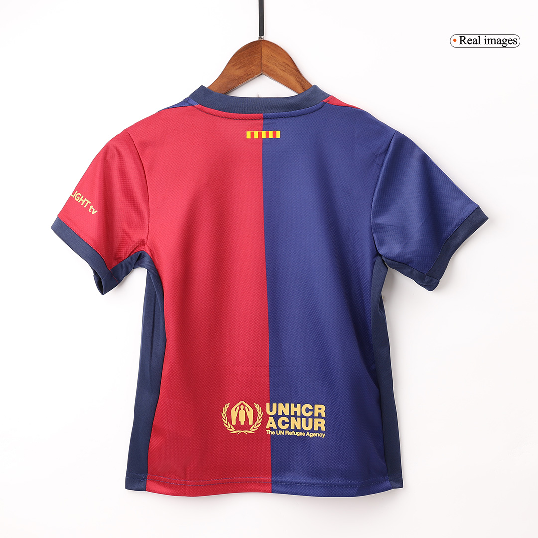 Kids Barcelona Home Soccer Jersey Kit (Jersey+Shorts) - Pro Jersey Shop