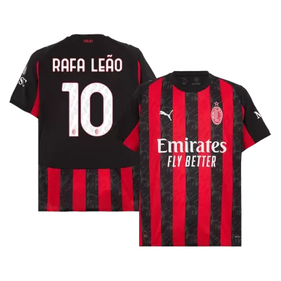 Men's RAFA LEÃO #10 AC Milan Home Soccer Jersey Shirt 2025/26 - Fan Version - Pro Jersey Shop