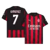 Men's GIMENEZ #7 AC Milan Home Soccer Jersey Shirt 2025/26 - Fan Version - Pro Jersey Shop