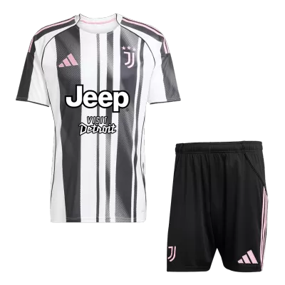 Men's Juventus Home Soccer Jersey Kit (Jersey+Shorts) 2025/26 - Pro Jersey Shop