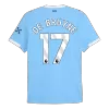 Men's Authentic DE BRUYNE #17 Manchester City Home Soccer Jersey Shirt 2025/26 - Player Version - Pro Jersey Shop