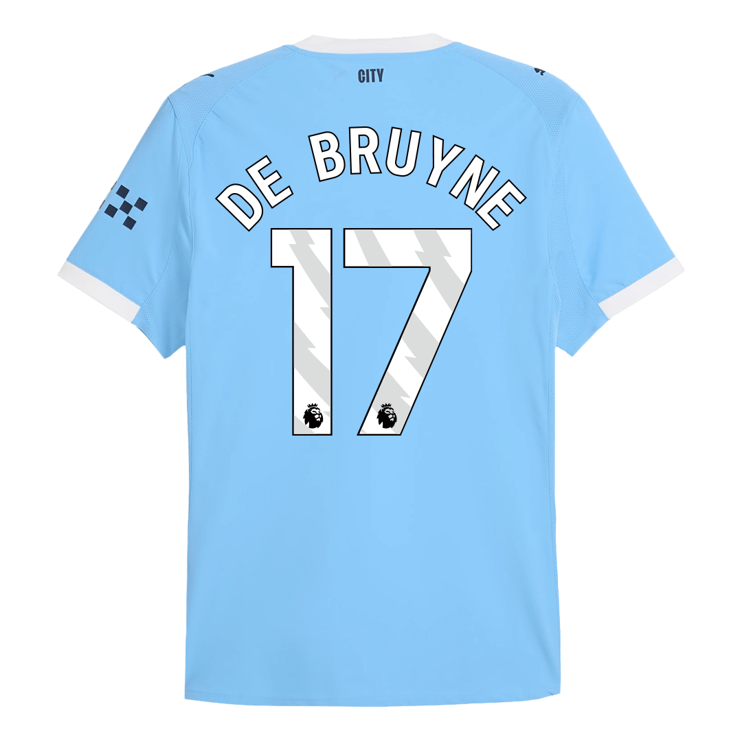 Manchester City DE BRUYNE #17 Home Soccer Match Jersey 2025/26 - Pro Jersey Shop