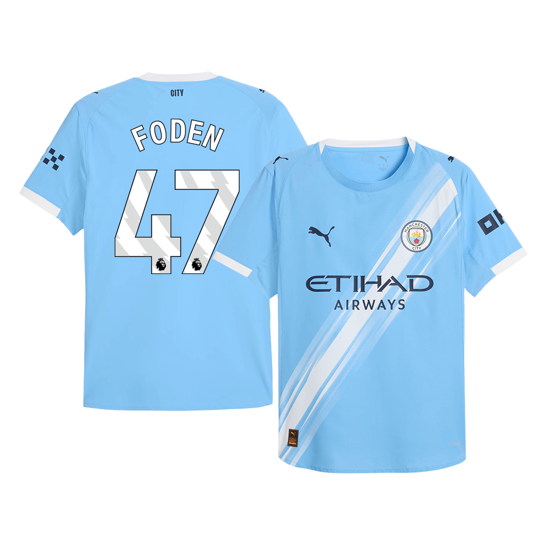 Manchester City FODEN #47 Home Soccer Match Jersey 2025/26 - Pro Jersey Shop
