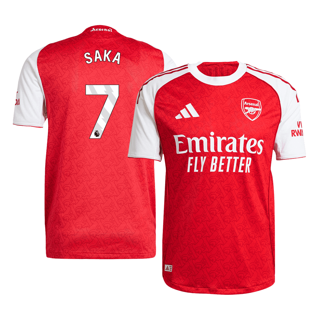 Arsenal SAKA #7 Home Soccer Match Jersey 2025/26 - Pro Jersey Shop