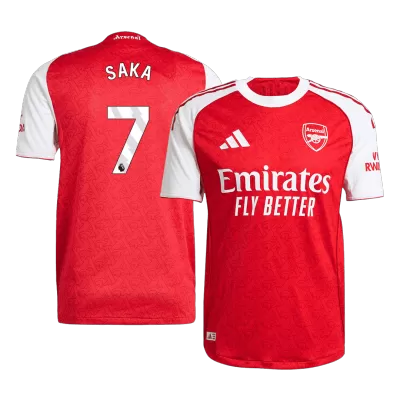 Men's Authentic SAKA #7 Arsenal Home Soccer Jersey Shirt 2025/26 - Player Version - Pro Jersey Shop