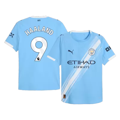 Men's Authentic HAALAND #9 Manchester City Home Soccer Jersey Shirt 2025/26 - Player Version - Pro Jersey Shop