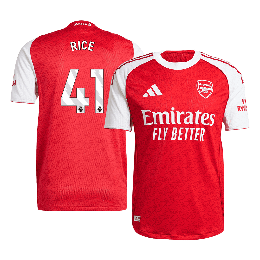 Arsenal RICE #41 Home Soccer Match Jersey 2025/26 - Pro Jersey Shop