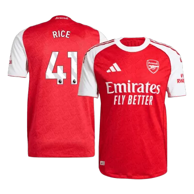 Men's Authentic RICE #41 Arsenal Home Soccer Jersey Shirt 2025/26 - Player Version - Pro Jersey Shop
