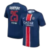 Men's CHAMPIONS #25 PSG Home Soccer Jersey Shirt 2024/25 - Fan Version - Pro Jersey Shop