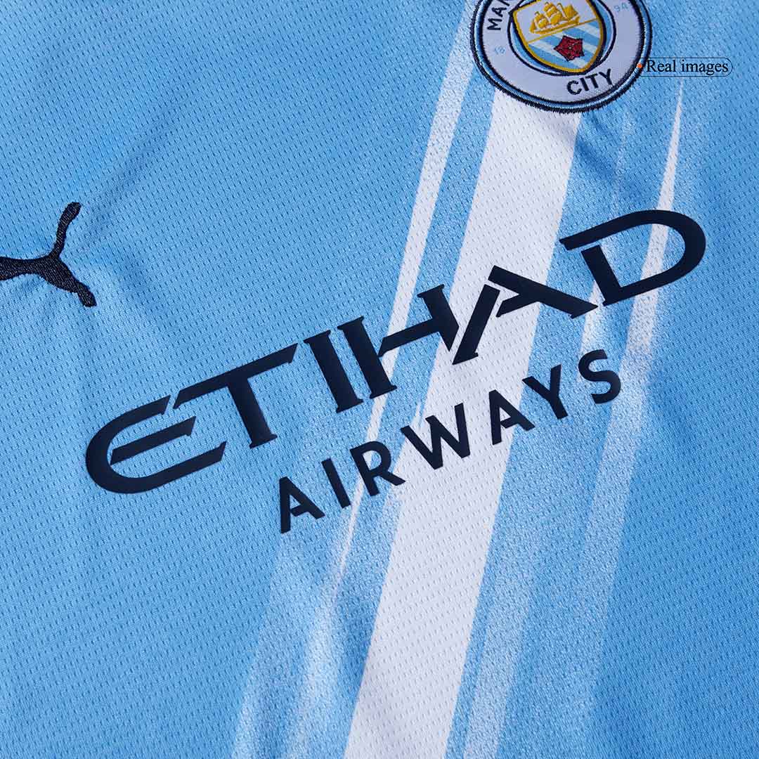 Kids Manchester City Home Soccer Jersey Full Kit 2025/26 - Pro Jersey Shop