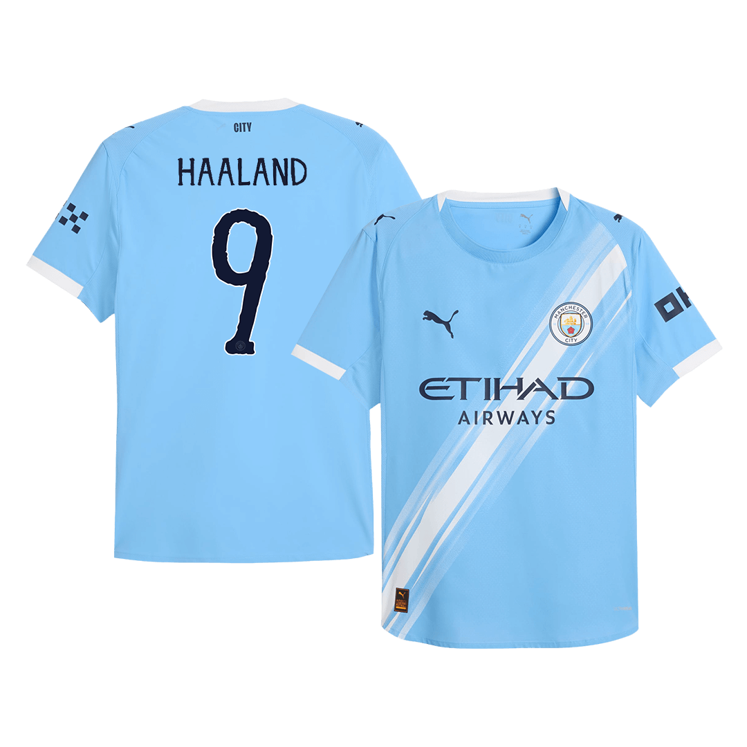 Manchester City HAALAND #9 Home Soccer Match Jersey 2025/26 - Club World Cup Font - Pro Jersey Shop