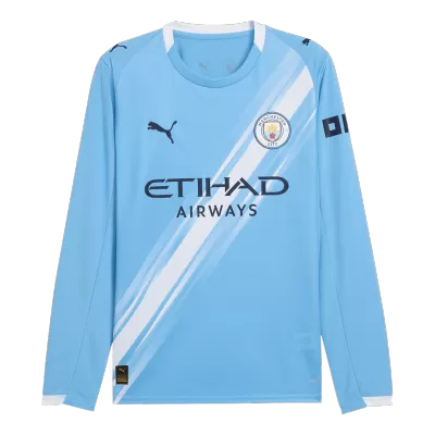 Manchester City Home Soccer Long Sleeves Jersey Replica 2025/26 - Pro Jersey Shop