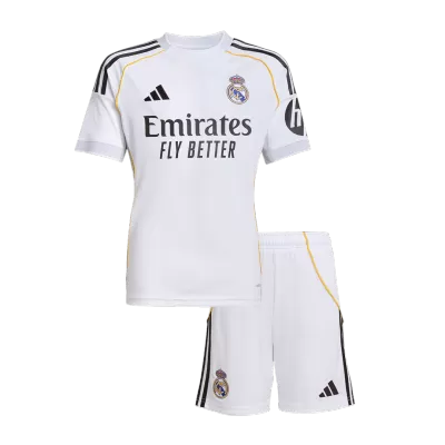 Kids Real Madrid Home Soccer Jersey Kit (Jersey+Shorts) 2025/26 - Pro Jersey Shop