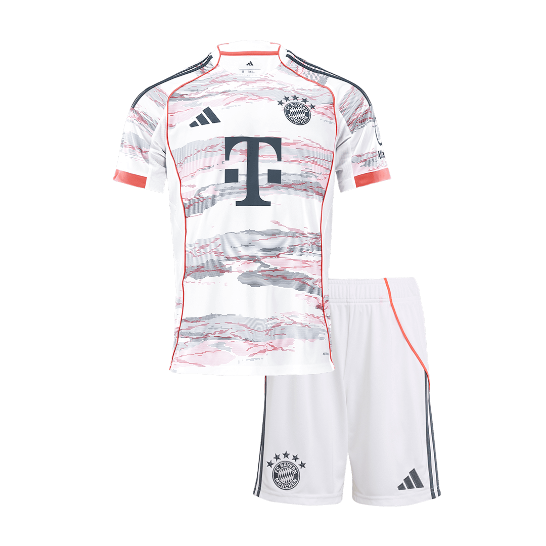 Kids Bayern Munich Away Soccer Jersey Kit 2025/26 - Pro Jersey Shop