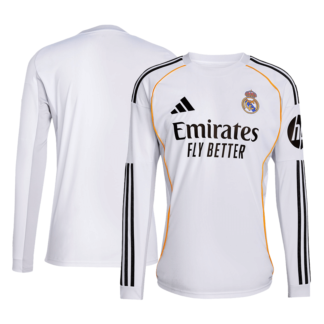 Real Madrid Home Soccer Long Sleeves Jersey Replica 2025/26 - Pro Jersey Shop