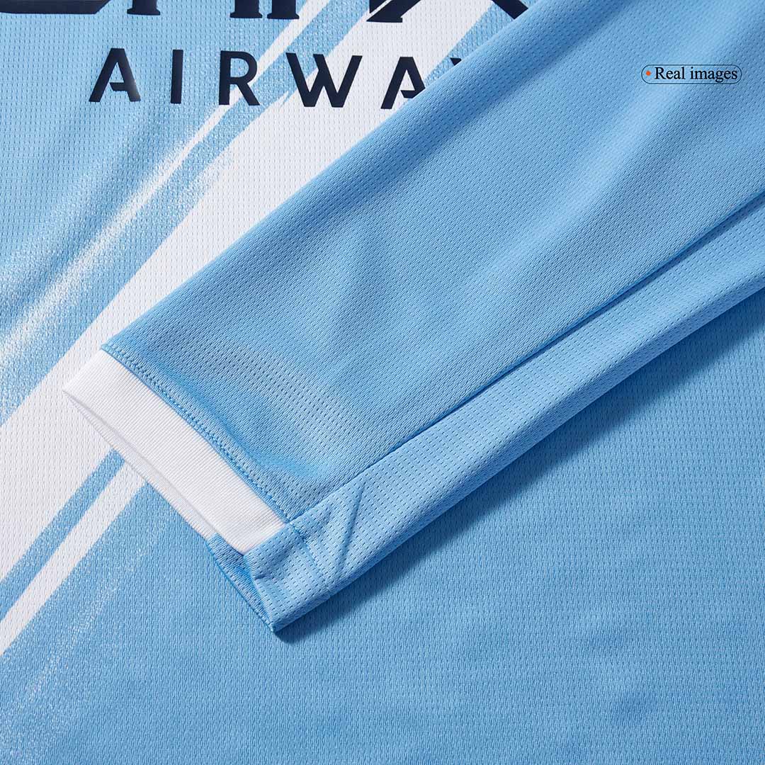 Manchester City Home Soccer Long Sleeves Fan Jersey 2025/26 - Pro Jersey Shop