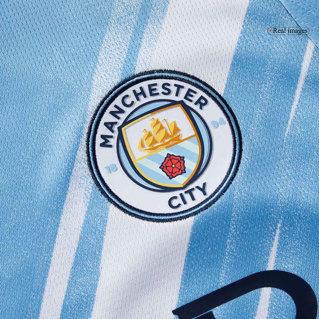 Manchester City Home Soccer Long Sleeves Fan Jersey 2025/26 - Pro Jersey Shop