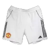 Authentic Manchester United Home Soccer Shorts 25/26 White - Pro Jersey Shop