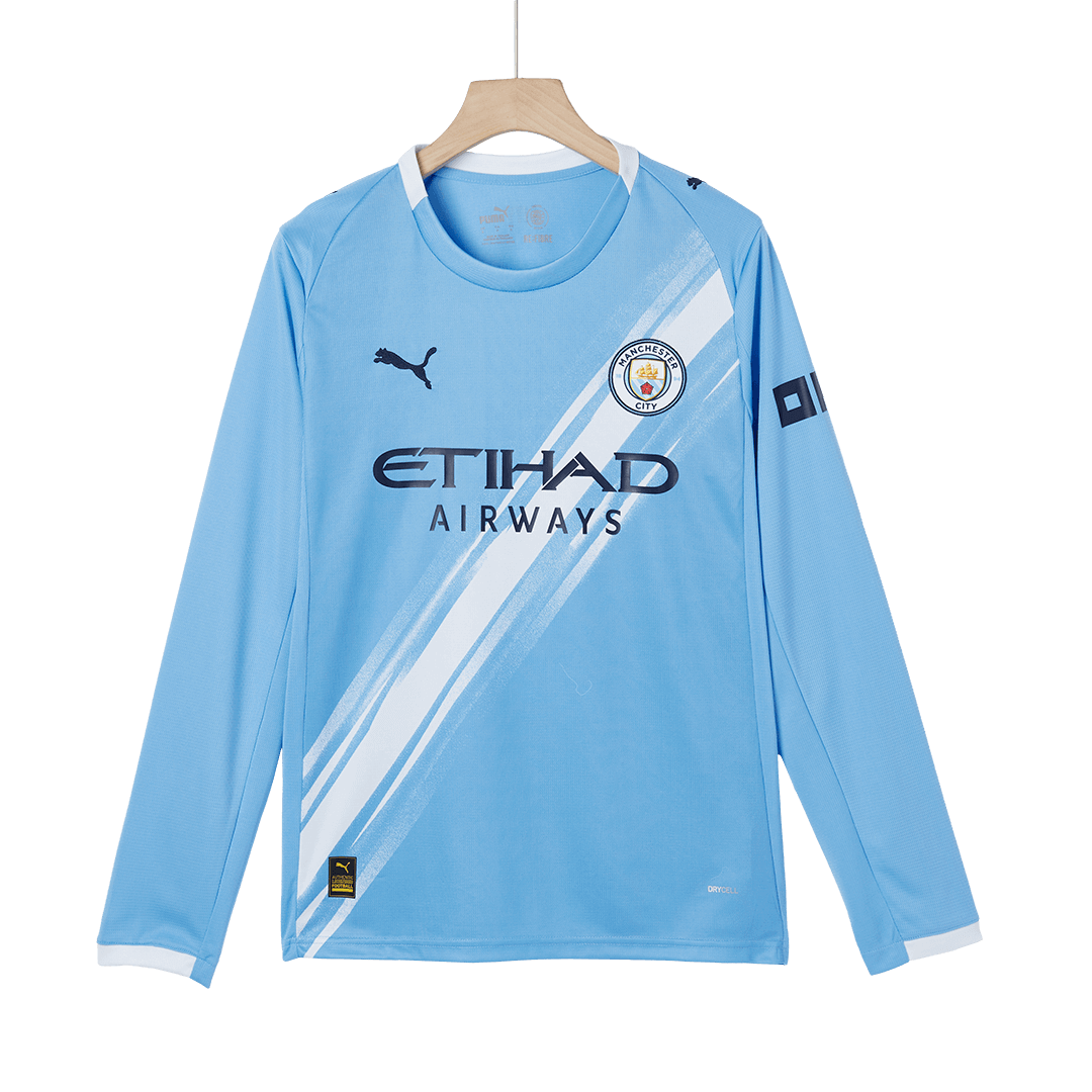 Manchester City Home Soccer Long Sleeves Fan Jersey 2025/26 - Pro Jersey Shop