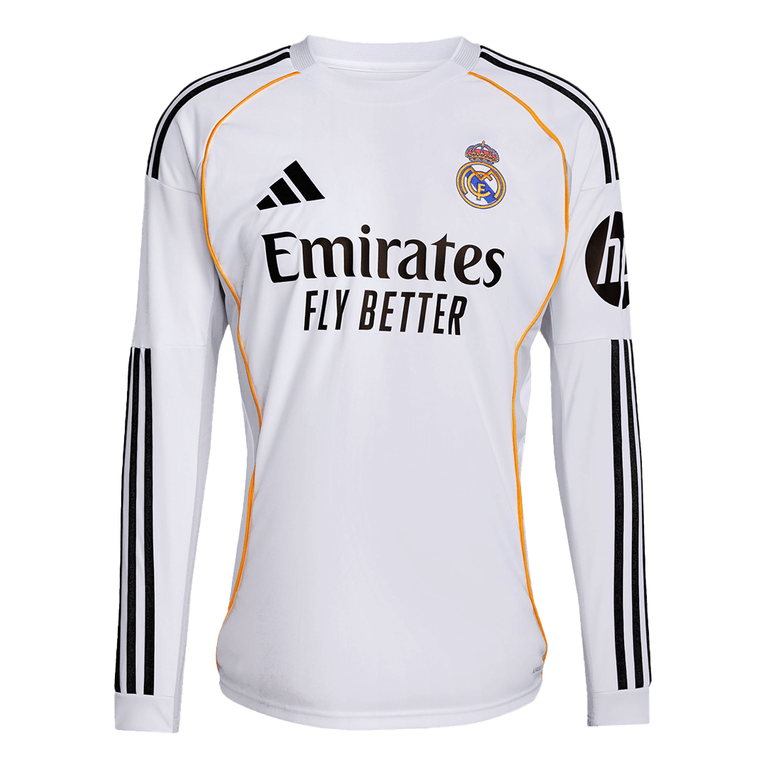 Real Madrid Home Soccer Long Sleeves Jersey Replica 2025/26 - Pro Jersey Shop