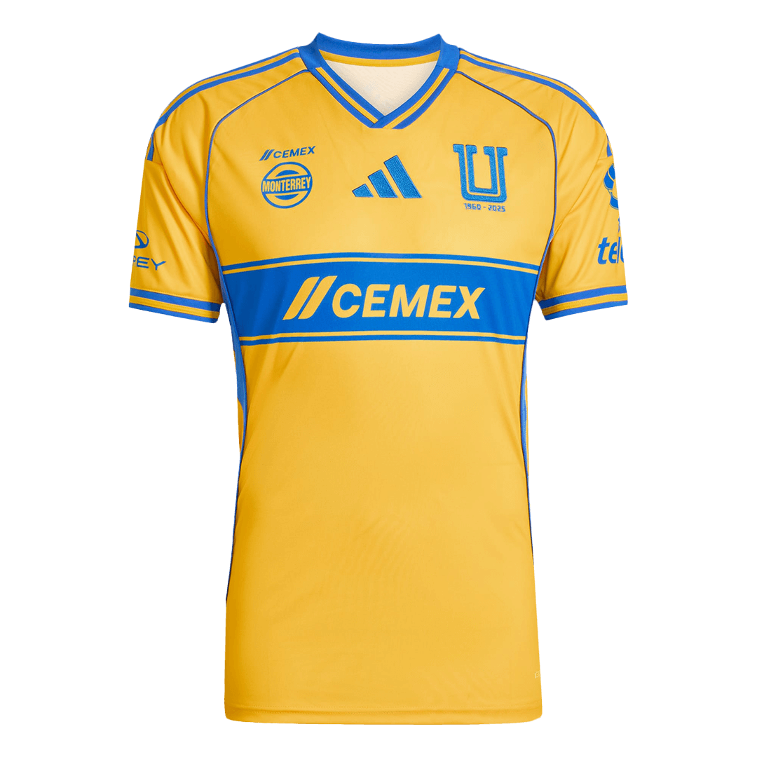 Tigres UANL Home Soccer Jersey Replica 2025/26 - Pro Jersey Shop