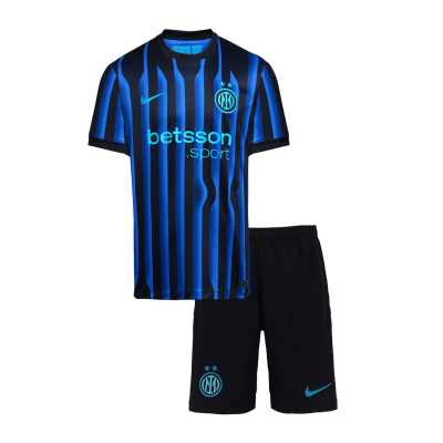 Kids Inter Milan Home Soccer Jersey Kit 2025/26 - Pro Jersey Shop