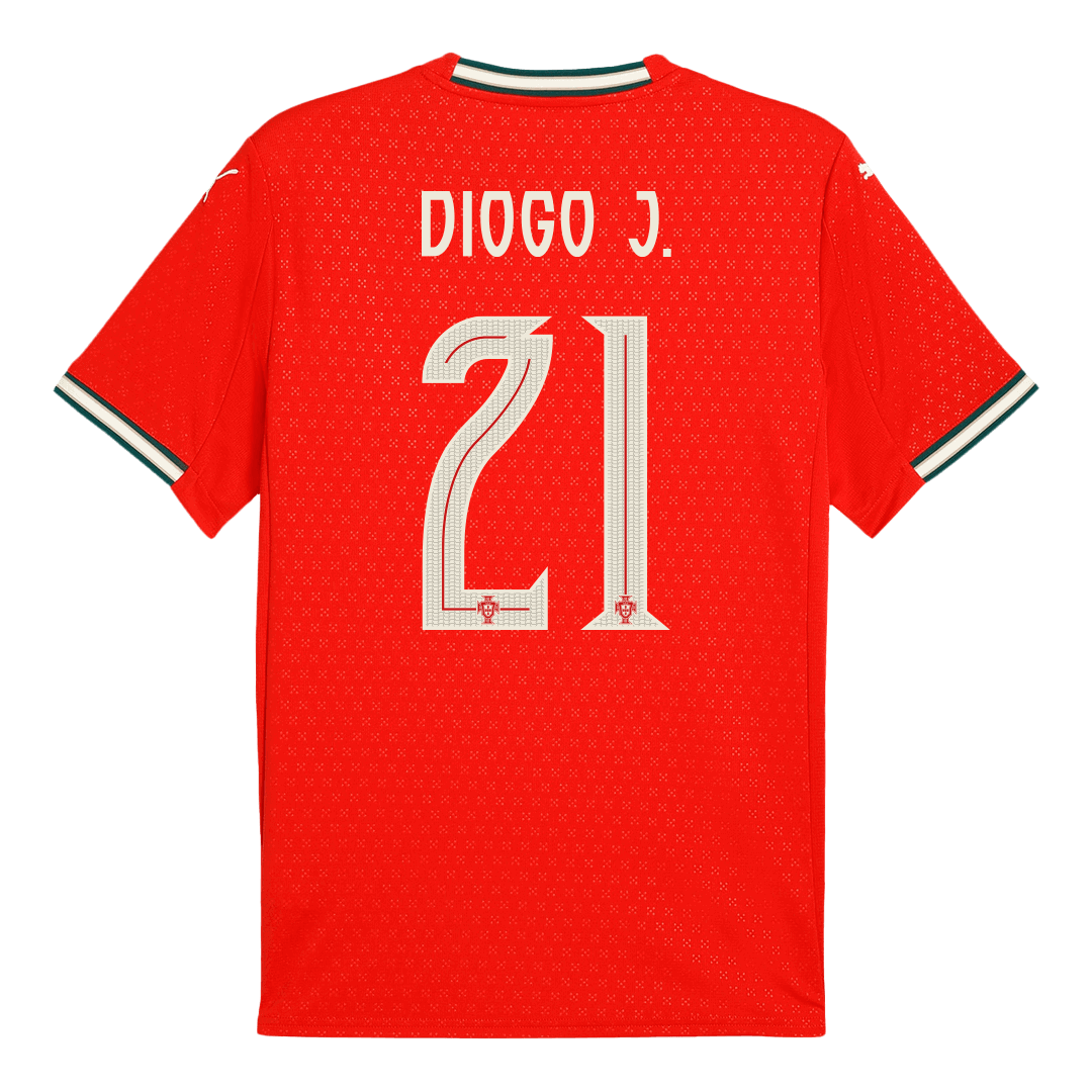 Portugal DIOGO J. #21 Home Soccer Jersey Replica 2025 - Pro Jersey Shop
