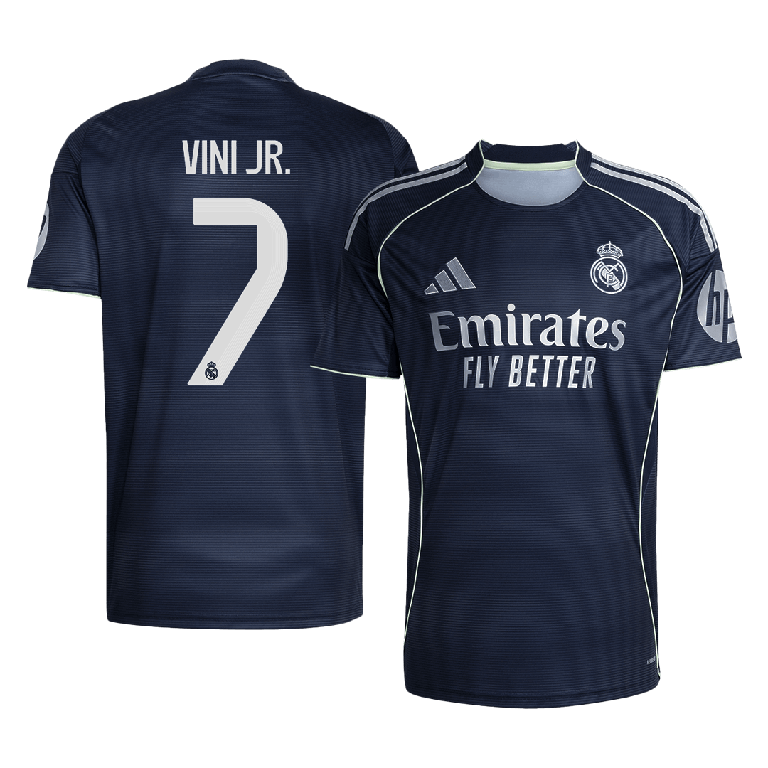 Real Madrid VINI JR. #7 Away Soccer Jersey Replica 2025/26 - Pro Jersey Shop