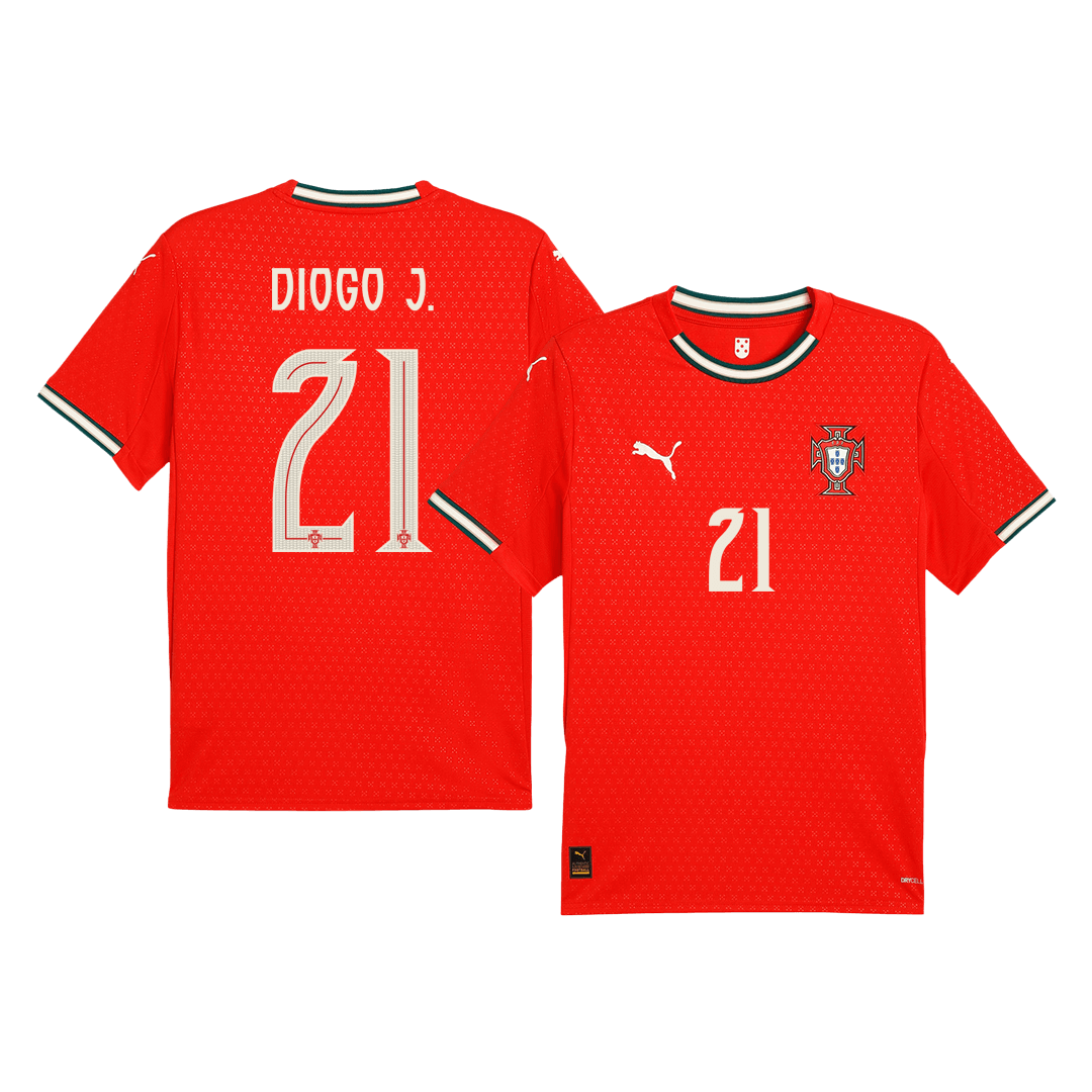 Portugal DIOGO J. #21 Home Soccer Jersey Replica 2025 - Pro Jersey Shop