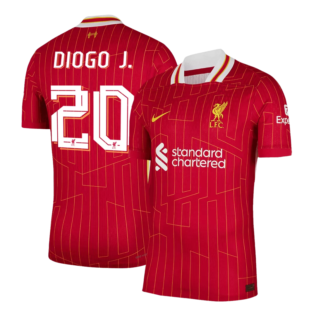 Liverpool DIOGO J. #20 Home Soccer Jersey Authentic 2024/25 - UCL - Pro Jersey Shop